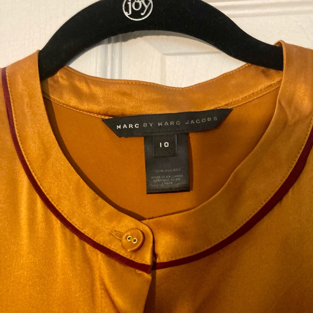 Marc by Marc Jacobs Silk Mandarin Collar Shirt - Picture 2 of 3